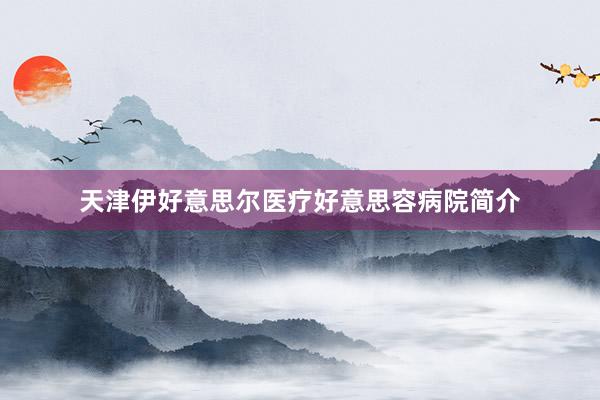 天津伊好意思尔医疗好意思容病院简介